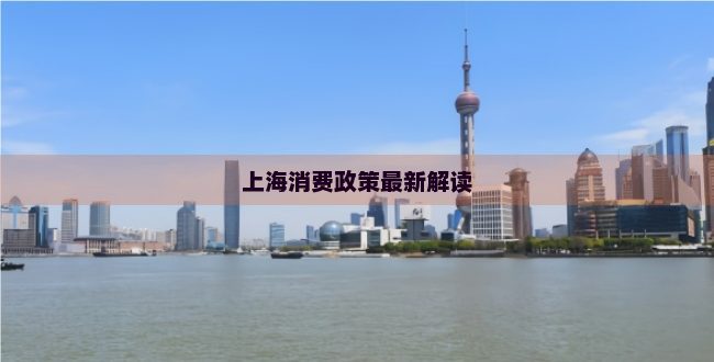 上海消费政策最新解读
